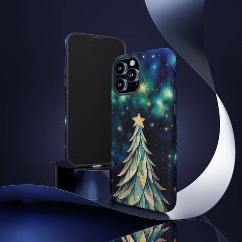Christmas Tree On a Sky Full of Stars - Impact Resistant Phone Case